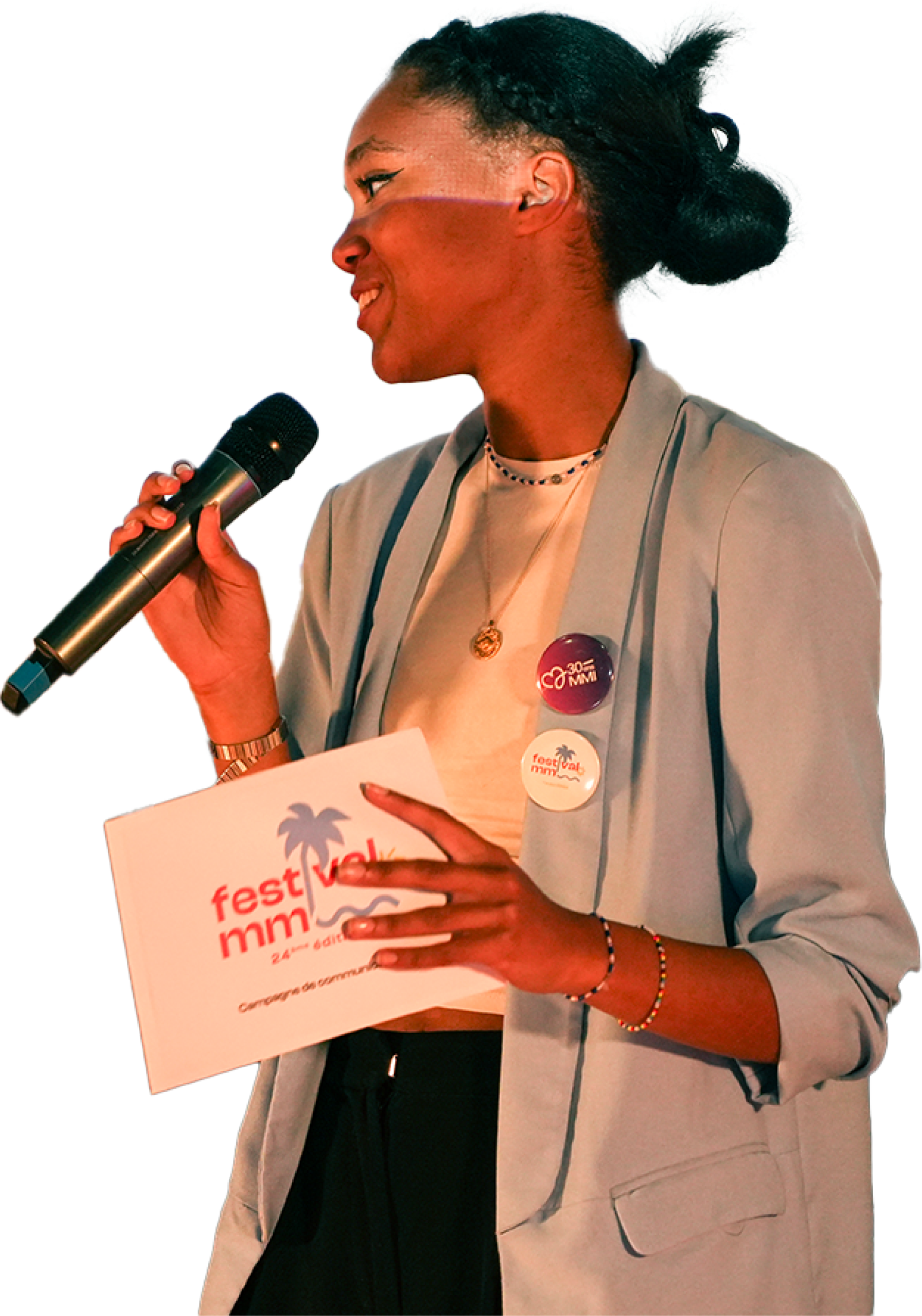 Shaïma Stirling à la cérémonie du festival MMI 2024